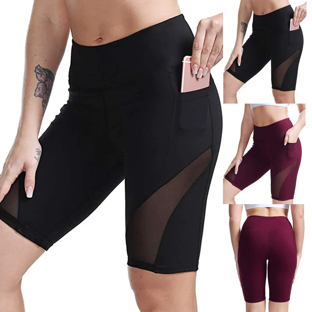 

High Waist Yoga Short Sport Shorts For Women Sexy Skinny Running Sports Yoga Shorts Hot Fitness Leggings Short Flat Belly