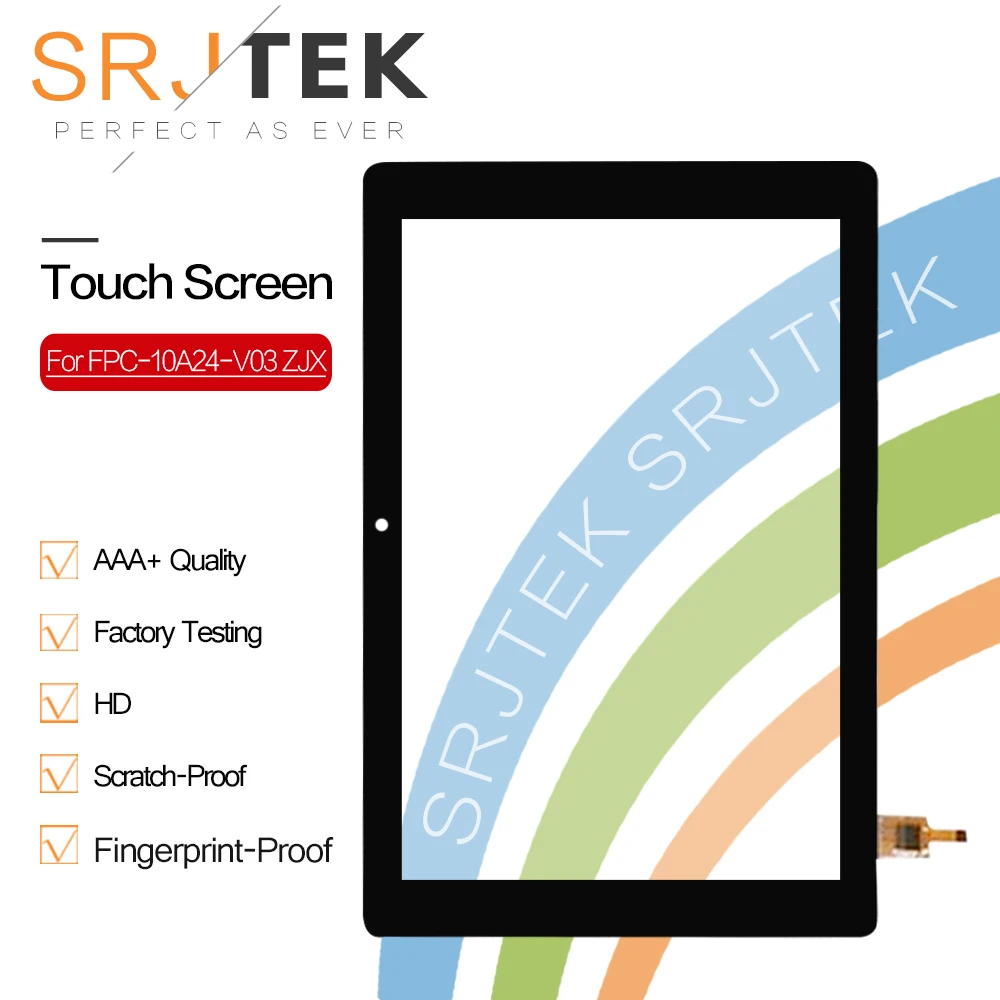 

Srjtek новый 10,1 ''для FPC-10A24-V03 ZJX сенсорный Экран планшета Сенсор Замена Стекло Сенсор Запчасти
