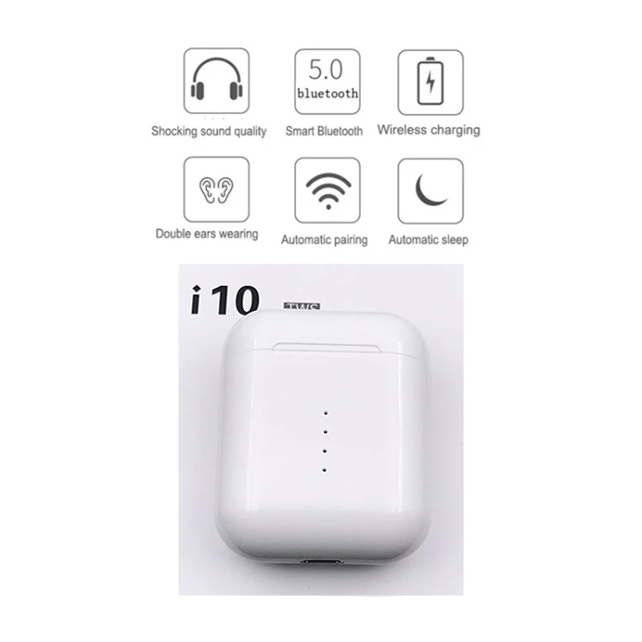 Оригинальные новые беспроводные наушники с громкой связью i10 tws i9s TWS Bluetooth наушники 5,0 настоящие беспроводные наушники для Android iPhone