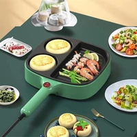 Electric Mini Steak Machine Aluminum Nonstick Breakfast Maker Frying Pan Grill Smokeless Electric Grill With Hot Pot 110 220V
