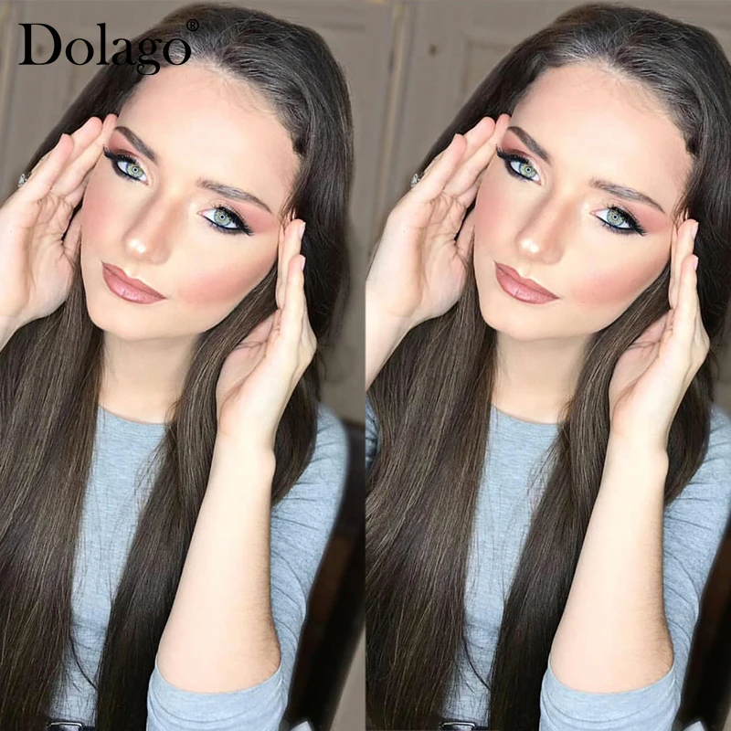 Парики из кошерных волос европейские натуральные волосы прямые 100% 130% густоты