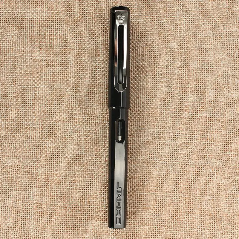 

Черная перьевая ручка Jinhao O0b3 P Nib, перьевая ручка средней осанки, принадлежности для письма, 1 шт., N5q6
