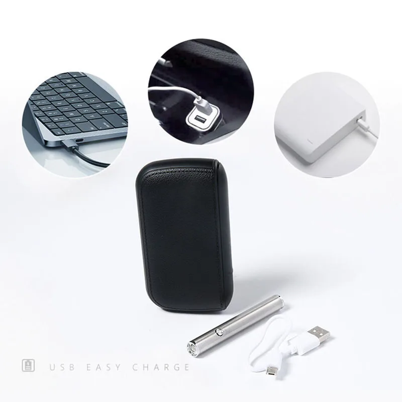 Чехол для сигарет из искусственной кожи с USB-разъемом плазменная дуга зажигалка