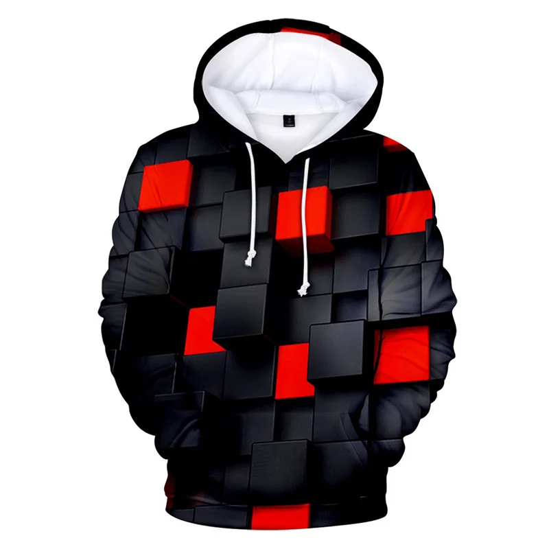 

2021 trend illusion experience whirlpool custom 3D digital printing casual Hooded Hoodie sportswear for men