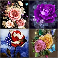 diy 5d diamond painting vase diamond embroidery flower cross stitch full roundsquare drill resin crafts home decor manual gift