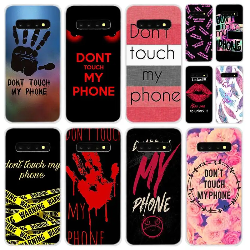 Мягкий силиконовый чехол для Samsung Galaxy S20 S21 S8 S9 S10 S11 Plus Cover S10E Lite Ultra S7 Edge Do not't touch