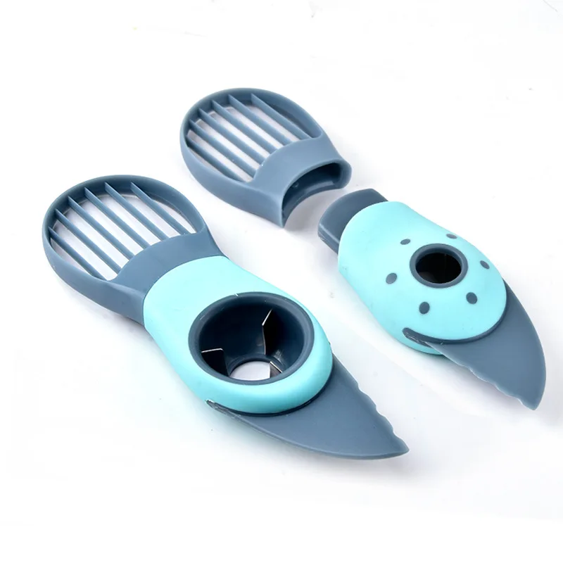 

3-in-1 Avocado Slicer Shea Corer Butter Fruit Peeler Cutter Pulp Separator Plastic Knife Kitchen Vegetable Tools Home Accessory