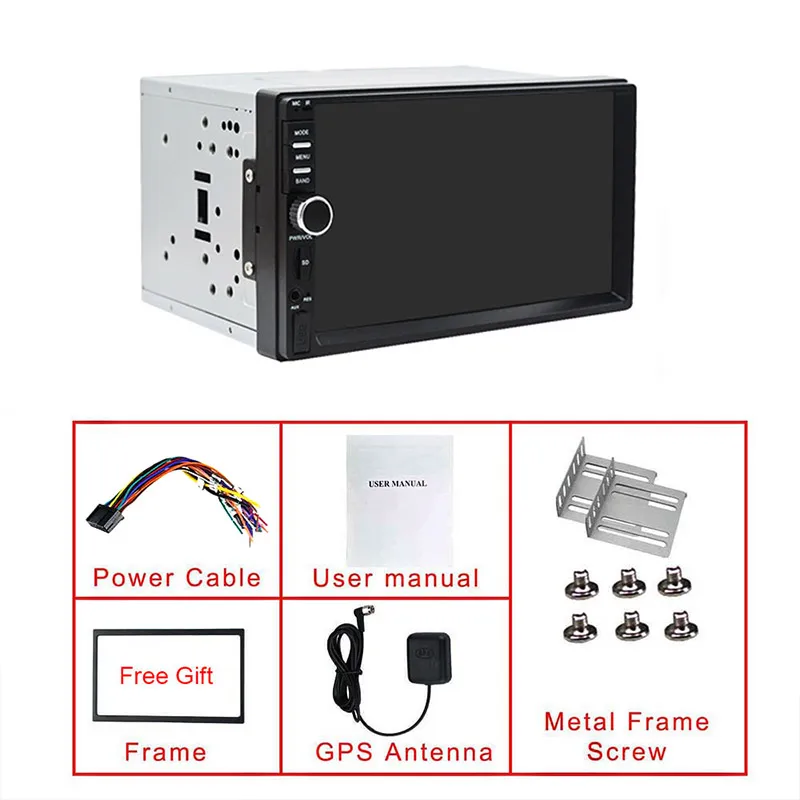 Автомобильный радиоприемник 2 ГБ + 32 android 9 0 мультимедийный универсальный GPS WIFI RDS FM