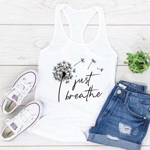 Женский топ без рукавов, с рисунком одуванчика