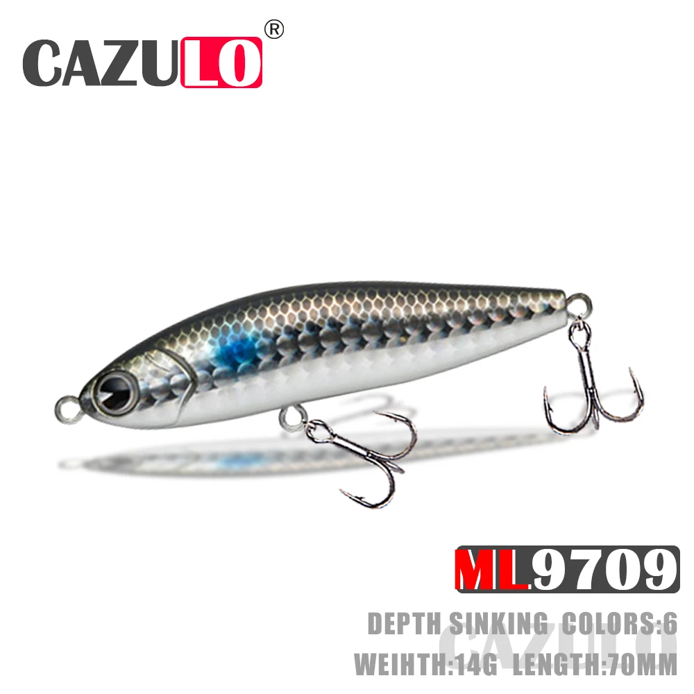 

Sinking Pencil Fishing Accessories Lures Isca Artificial Weights 14g 7cm Baits Pesca Tackle Articulos For Carp Fish Goods Leurre