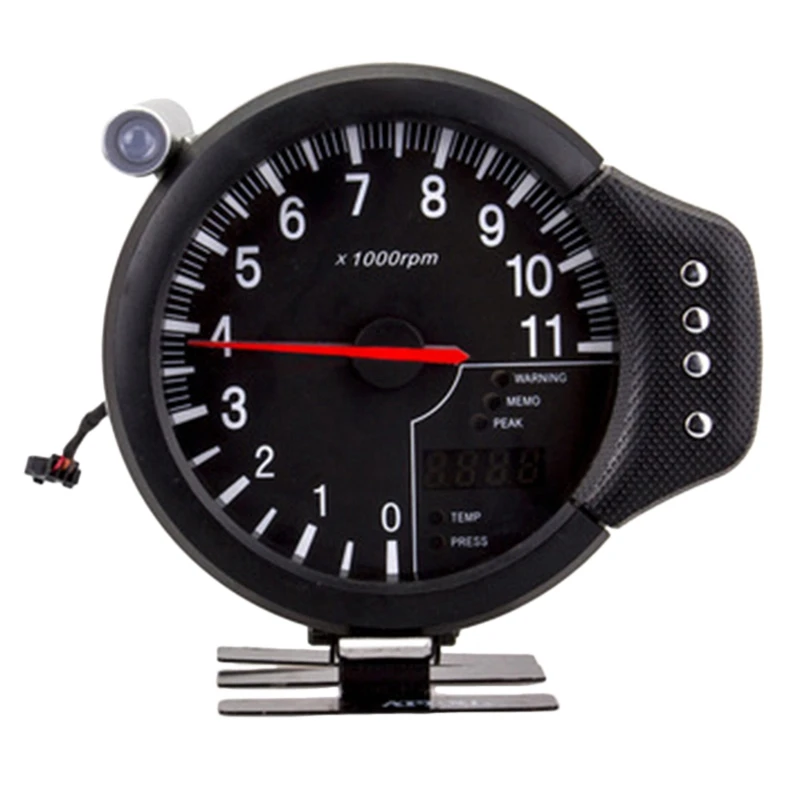 

5 Inch 3 In1 Multi-Function 1 to 8 Cylinder Car Tachometer Oil Temperature and Water Temperature Pressure Gauge