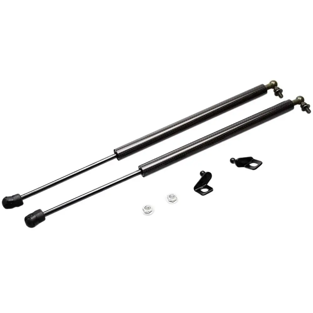 black carbon fiber Для MG ZS 2013- передний капот модифицирует газовые стойки из углеродного волокна Амортизатор подъемник поддерживает амортизатор - Цвет: black carbon fiber