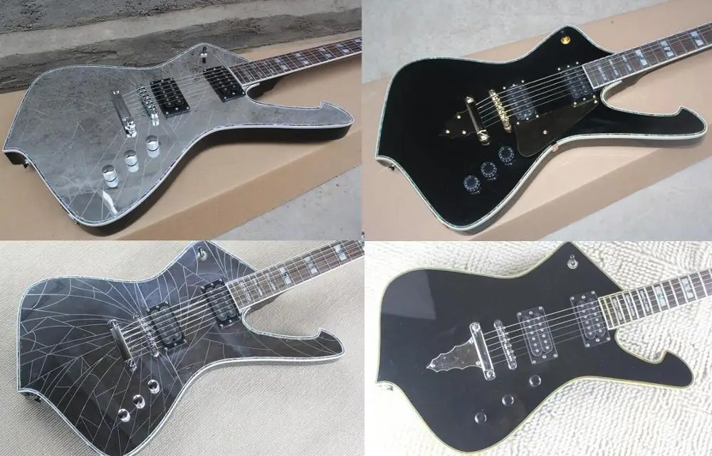 Новый стиль электрическая гитара зеркальная верхняя ручная работа 6 стилей