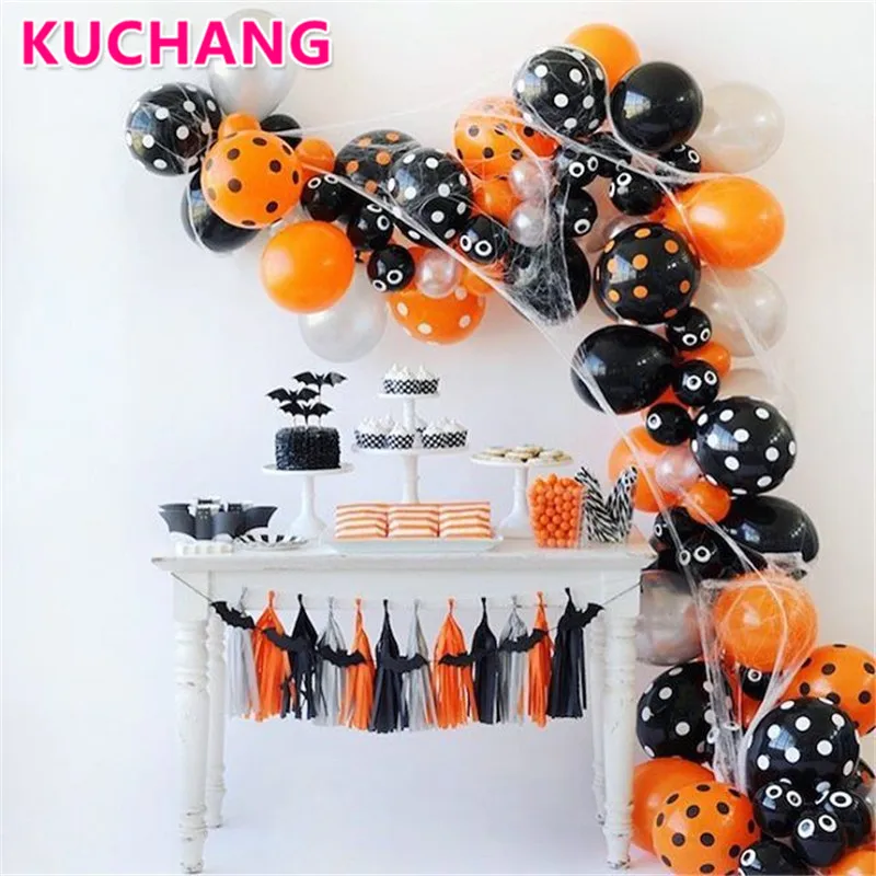 Воздушные шары из латексной фольги в виде тыквы на Хэллоуин|Воздушные и