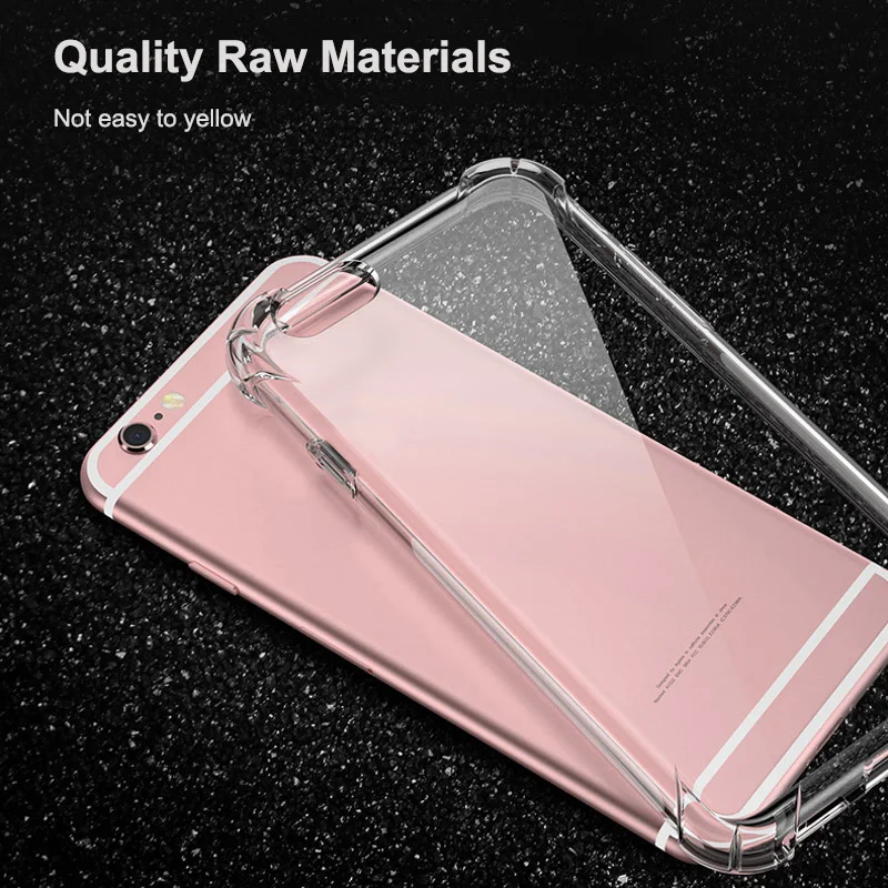 Прозрачный противоударный чехол для iPhone 11 Чехлы Iphone 12 Pro X XS Max XR 6 S 7 8 Plus SE 2020