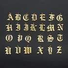 5 шт.Лот, подвеска в виде старой английской буквы, оптовая продажа, 100%, из нержавеющей стали, бриллиант, ювелирные изделия, подвеска сделай сам, ювелирные изделия, подвески
