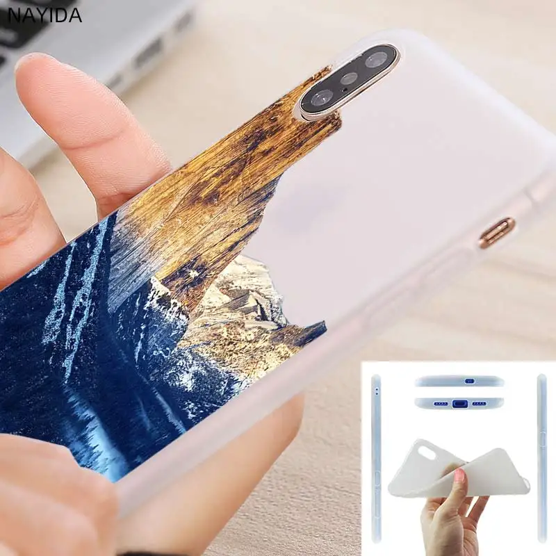 Baseus Clear case for Samsung J4 J6 Plus J7 J8 J3 J5 2015 2016 2017 EU 2018 Prime Soft Cases Landscape Winter Light Snow | Мобильные