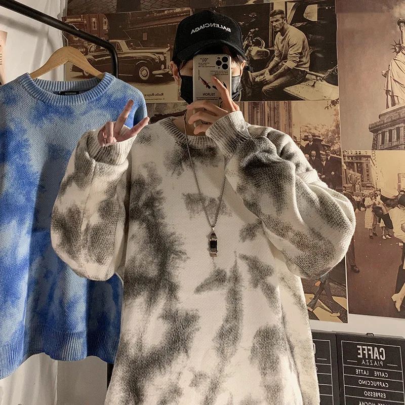 

Осенне-зимний свитер QIWN, мужской свитер, свободный плотный свитер, мужские свитеры, стандартный свитер для мужчин