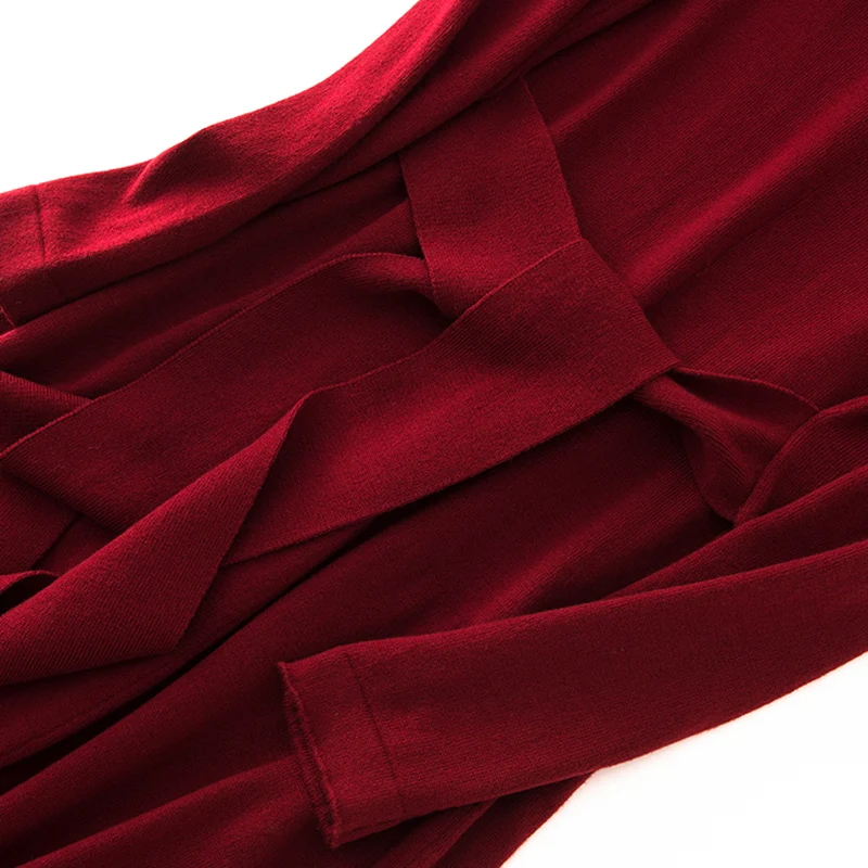 Septass свитер платье для женщин с высоким плотно облегающим шею воротником в