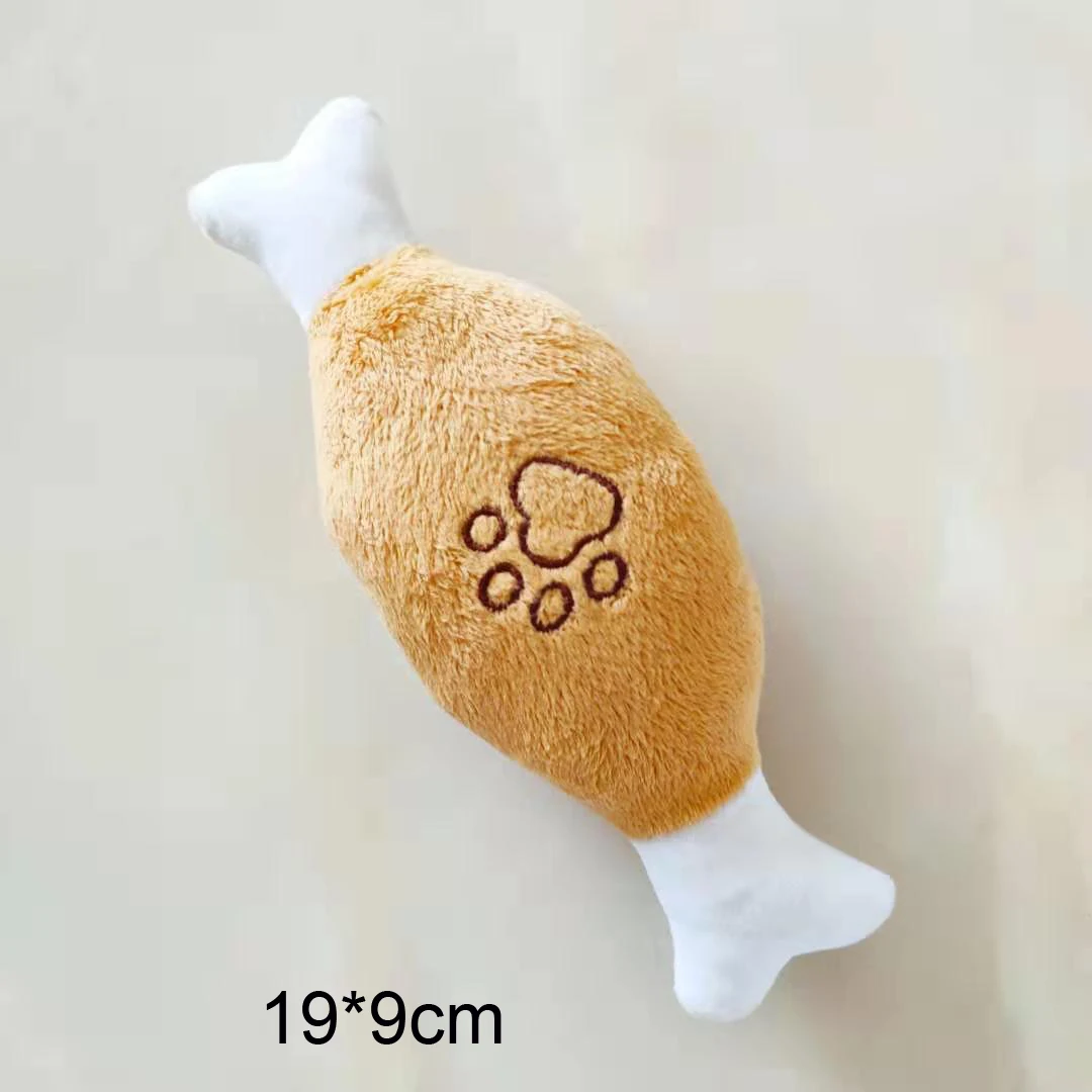 

PT025 Squeaky Chew Play Pet Squeaky Puppy Chew Squeaker Quack Sound Doll Toy Creative Simulation Donut Pet Supplies Dog Toys