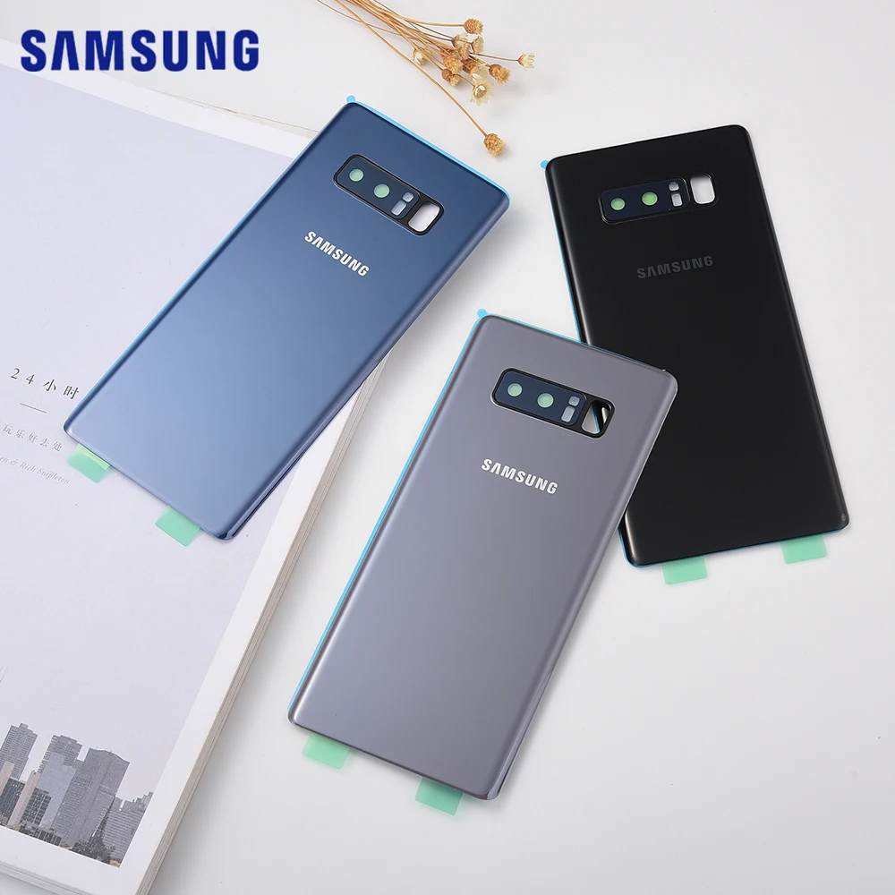 Чехол для Samsung Galaxy Note 8 N950 N950F N9500 SM-N950F Крышка батарейного отсека 3dglass задняя панель