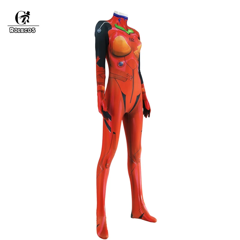 ROLECOS Asuka Langley Soryu) Косплэй Костюм Косплей Аниме ЕВА АСУКА сексуальное боди костюм