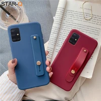 wrist strap phone holder silicone case for samsung galaxy s20 plus ultra s10 s9 s8 note 10 pro 8 9 a71 a51 m30s soft back cover