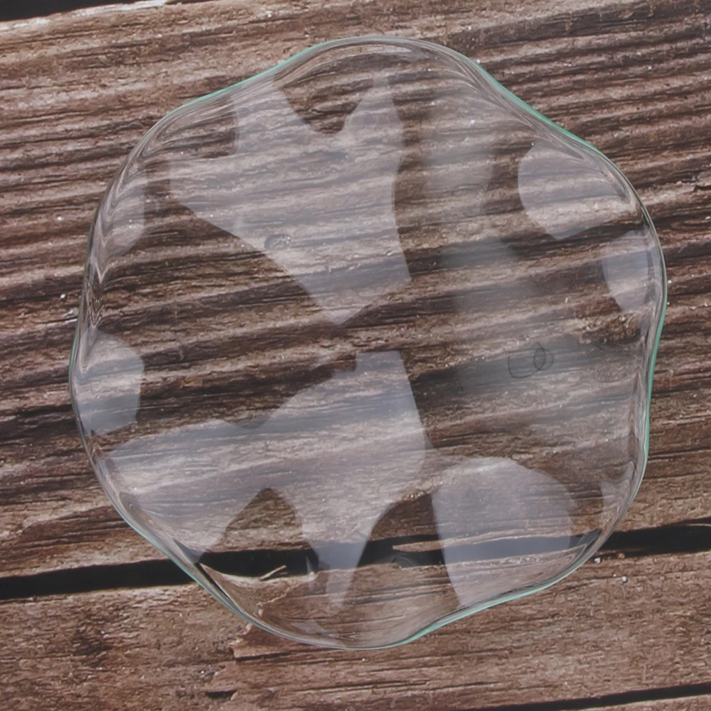 2 упаковки профессиональные прозрачные волнистые стеклянные тарелки крышка чаши