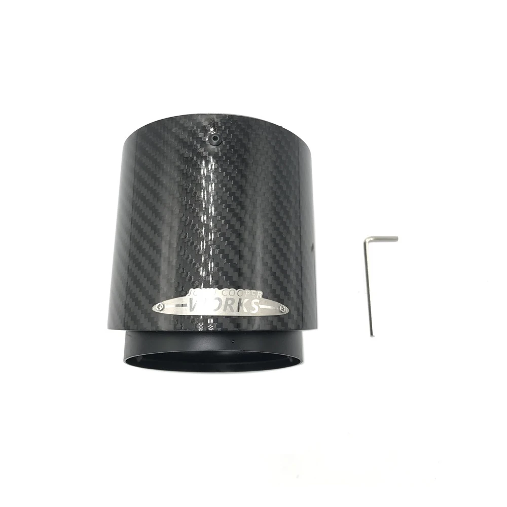 1 шт. синий + наконечник выхлопной трубы из углеродного волокна для MINI Cooper S R55 R56 R57