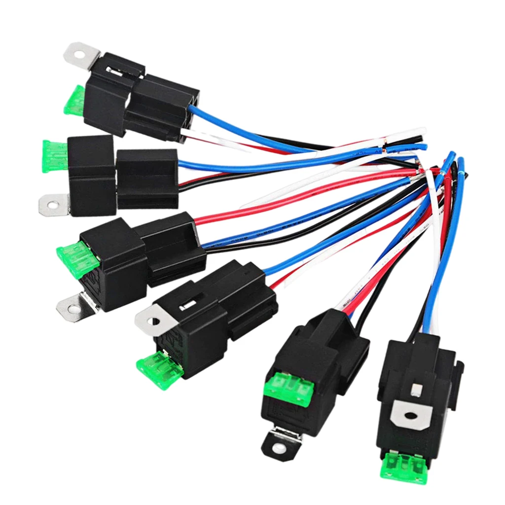 

6x предохранитель Реле Переключатель водонепроницаемый 14AWG Электрический подходит для автомобиля транспортного средства