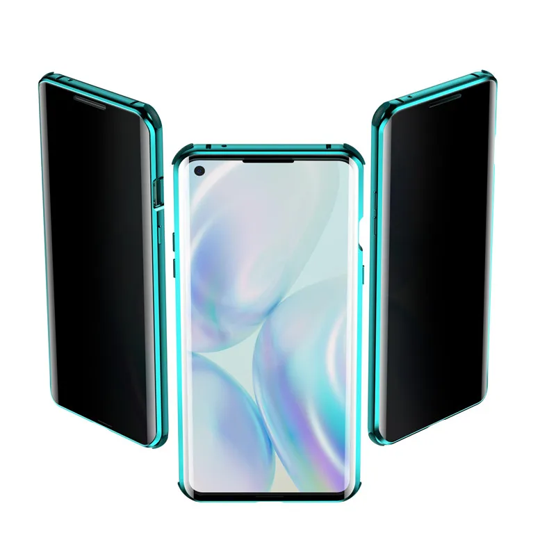 OnePlus 8 Pro стеклянный противоударный магнитный металлический бампер 360 передний и