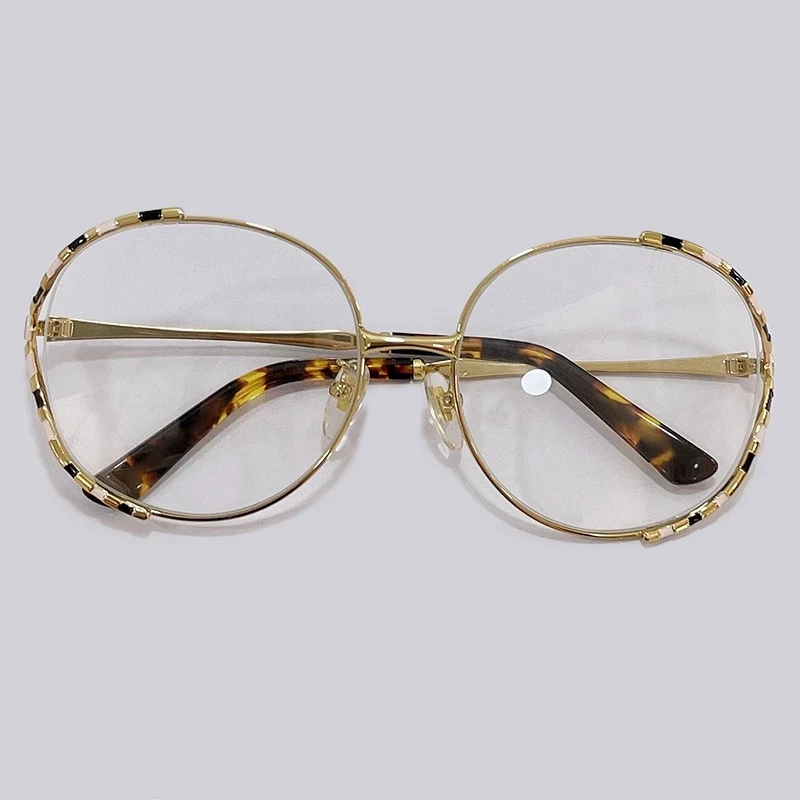 Роскошные очки оверсайз модная оптическая оправа прозрачные линзы для