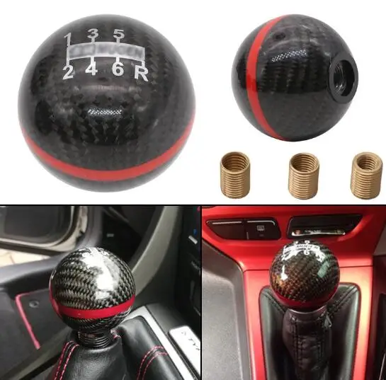 Подлинное углеродное волокно красный рычаг ручного переключения Mugen Подходит