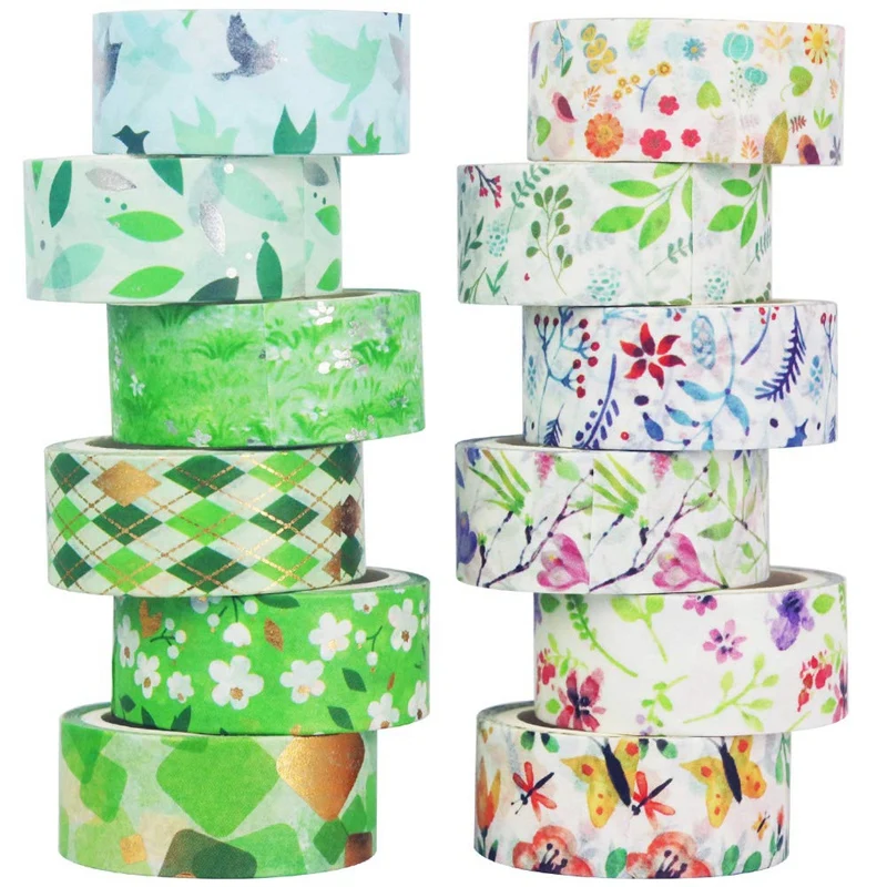 

Маскировочная лента из серебряной фольги с цветочным рисунком, декоративная для рукоделия, искусственная пуля, альбом для скрапбукинга, по...