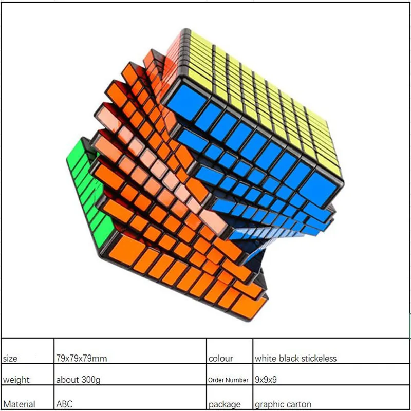 Moyu Mf9 9x9x9, Магический кубик Mofangjiaoshi, 9 слоев, 9x9, скоростные Кубики-головоломки, вращающиеся развивающие игрушки, детская игра, Cubo Magico