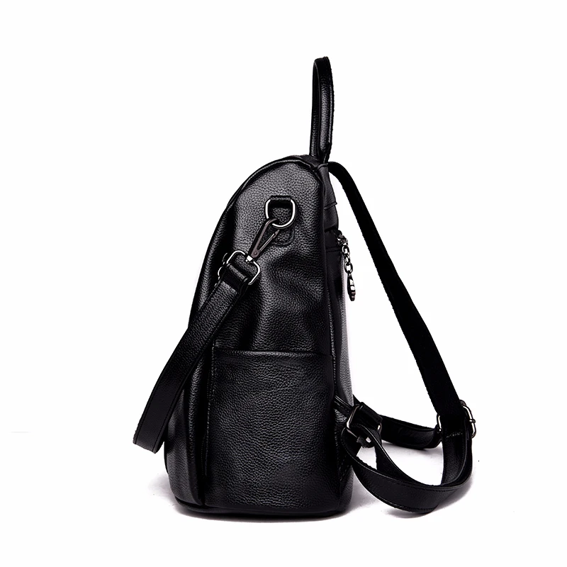 Женский кожаный рюкзак с защитой от кражи Sac A Dos женский элегантный дизайн