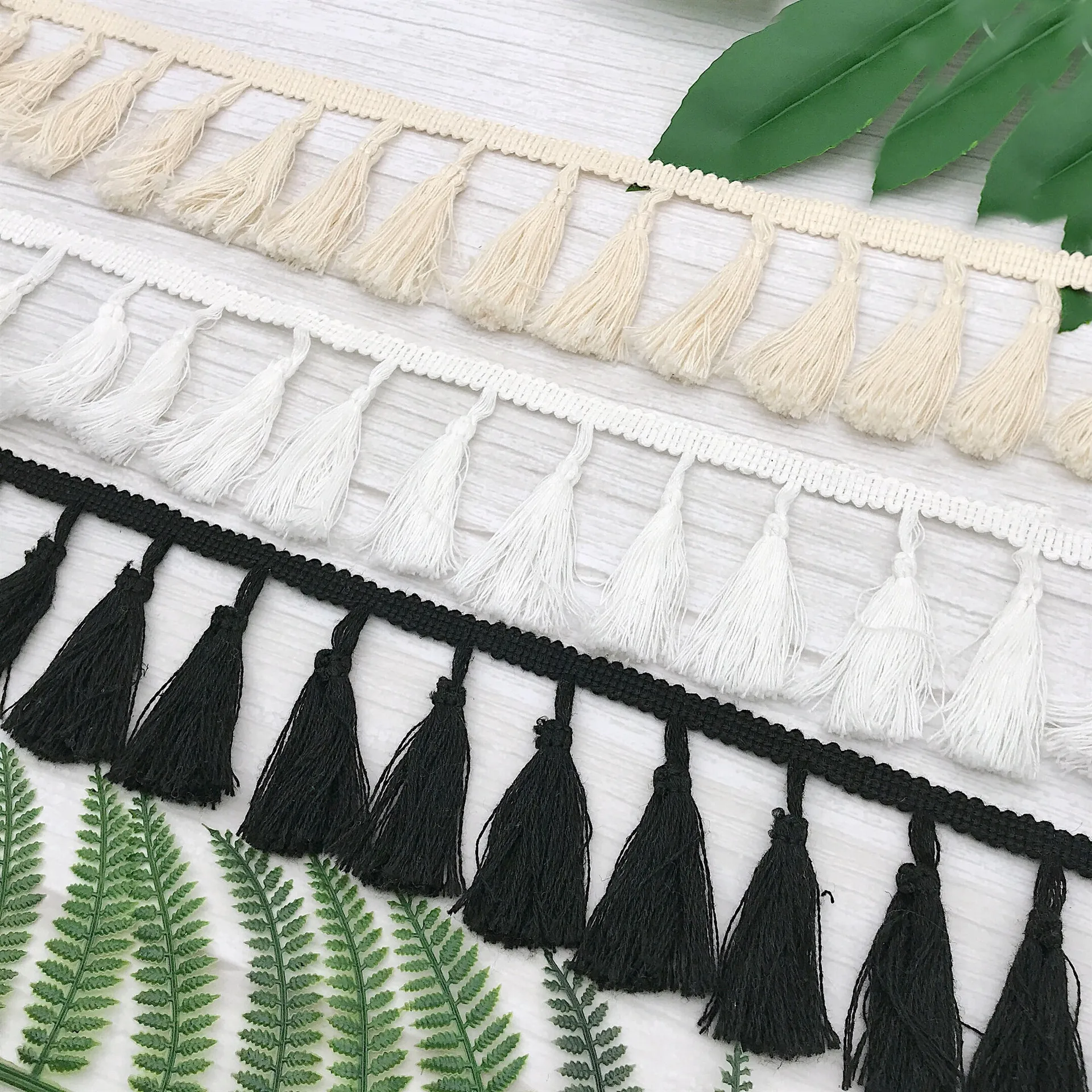 3 стая хлопчатобумажная ткань плетеная кружевная лента винтажная кисточка