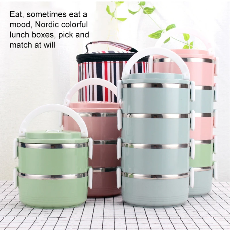 304 термо Ланч бокс из нержавеющей стали для офиса Ланчбокс Герметичный Термос