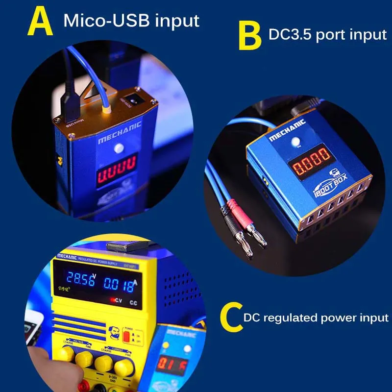 Механик iBoot коробка тест Power supply кабель материнская плата для iPhone 6 7 8plus x 11 Android