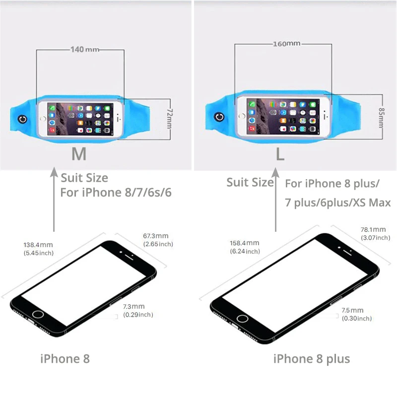 Мужская и Женская поясная сумка для смартфона спортивный Чехол тренажерного