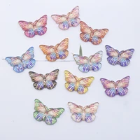 20pcsset mini butterfly cabochon resin planar home decoration patches botton diy crafts jewelry accessories