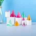Силиконовые формы в виде конуса, треугольная форма для смолы, сделай сам, украшения из кристаллов и эпоксидной смолы, Ремесла, Декор для дома, формы для литья смолы
