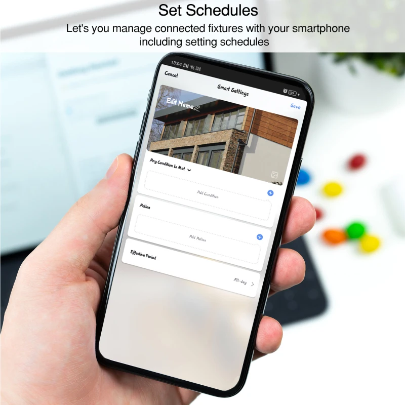 ЕС смарт Wifi настенный выключатель Поддержка Smart Life / Tuya приложение телефон/кнопка