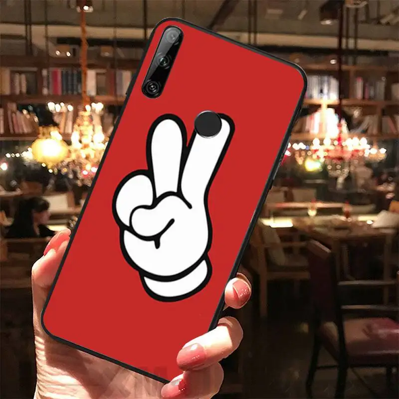 LJHYDFCNB Прохладный жест Bling симпатичный чехол для телефона Huawei Y5 Y6 Y7 Y9 Prime Pro II 2019