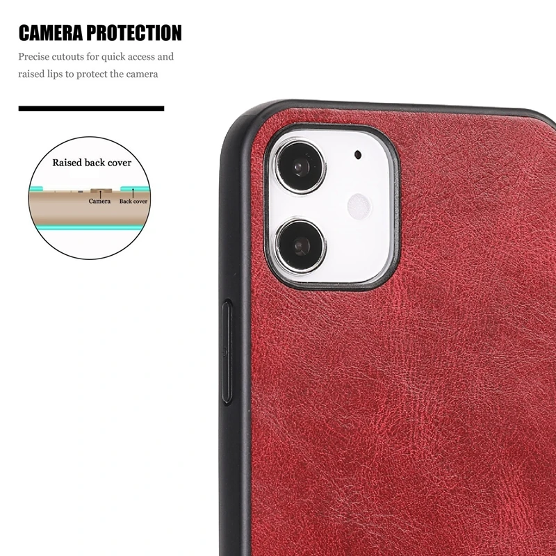 Бизнес чехол из мягкой искусственной кожи для iPhone 12 Mini 11 Pro Xs Max Xr X 7 8 Plus SE 2020 Ultra Protective Funda Cover Bag on.