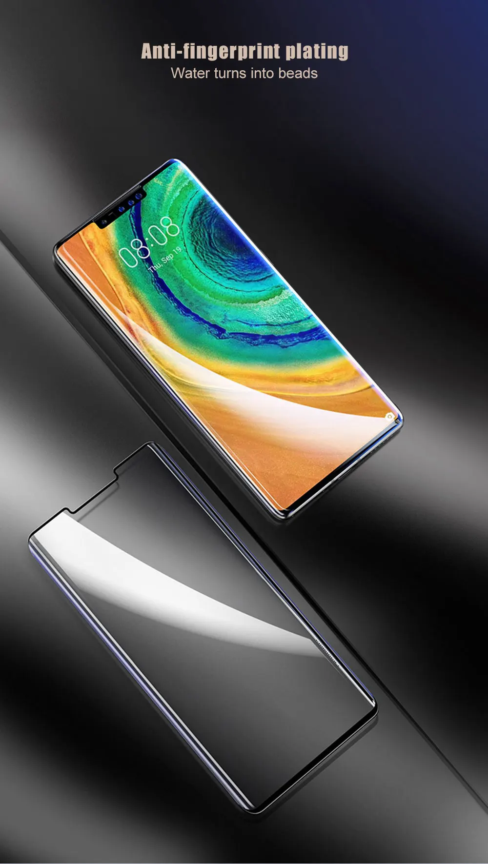 Raugee стекло для huawei mate 30 Pro закаленное стекло 9H 2.5D полное покрытие протектор экрана для huawei mate 30 30 Pro прозрачная стеклянная пленка
