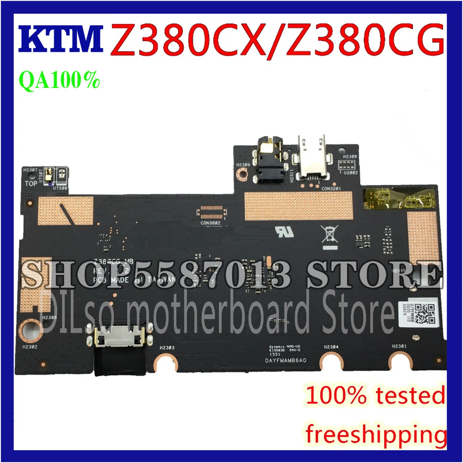 

KEFU Z380CG For ASUS Z380CX Z380CG Z380C ZenPad 8.0 Motherboard original Test work 100%