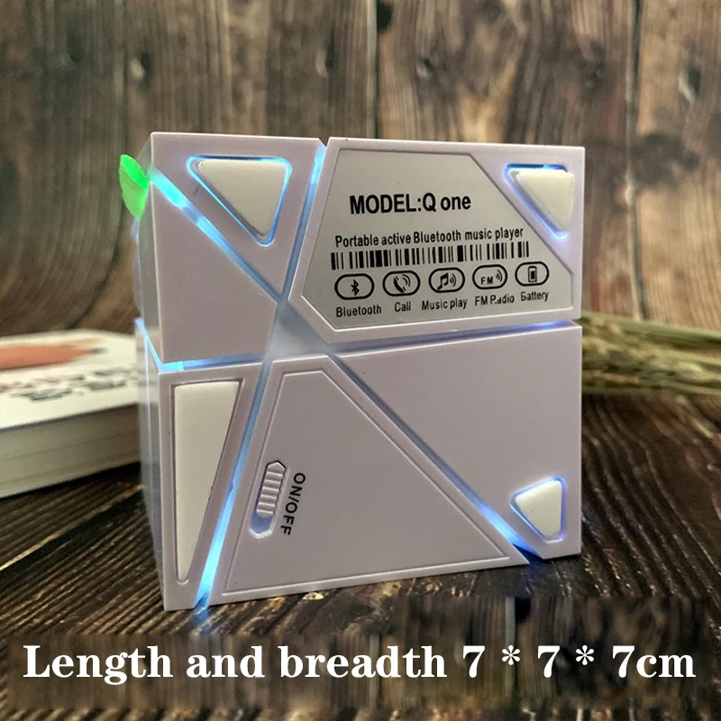 

Portable Rubik's Cube Bluetooth Speaker LED Night Light Mobile Bluetooth Subwoofer Mini Wireless Small Speaker Gift