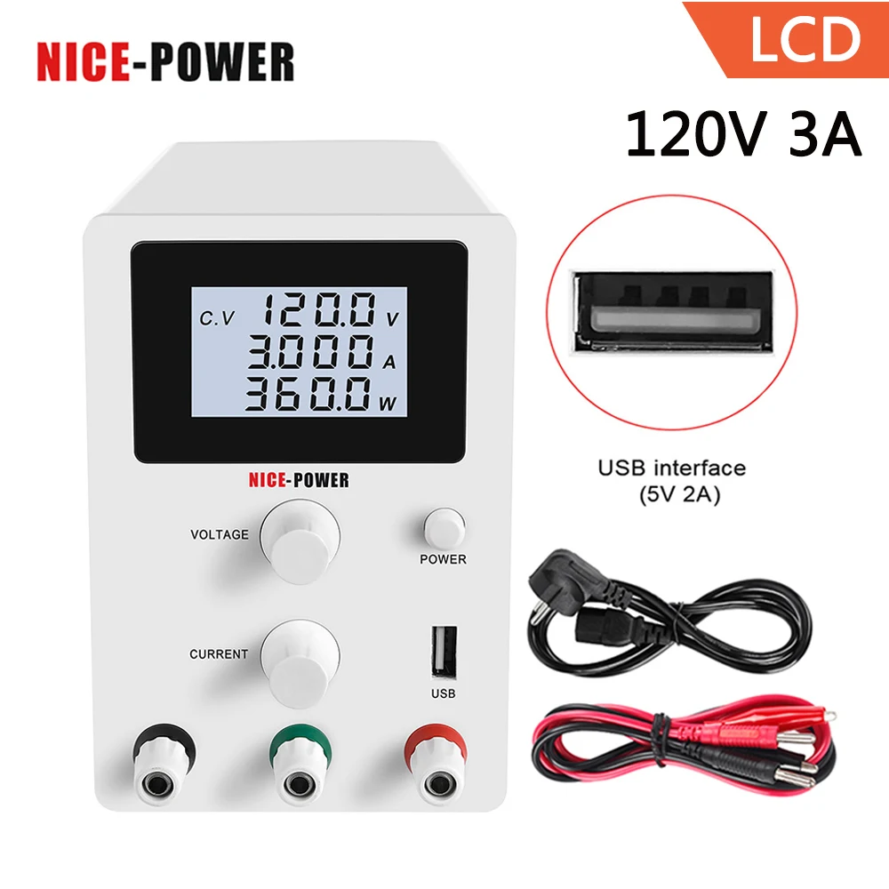 Регулируемый импульсный источник питания постоянного тока с защитой глаз 120 В 3 А