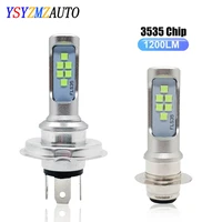 h4 h6 ba20d p15d led motorcycle headlight bulb 12smd 3535 1200lm h6m moto led scooter atv accessories fog lamp white yellow blue